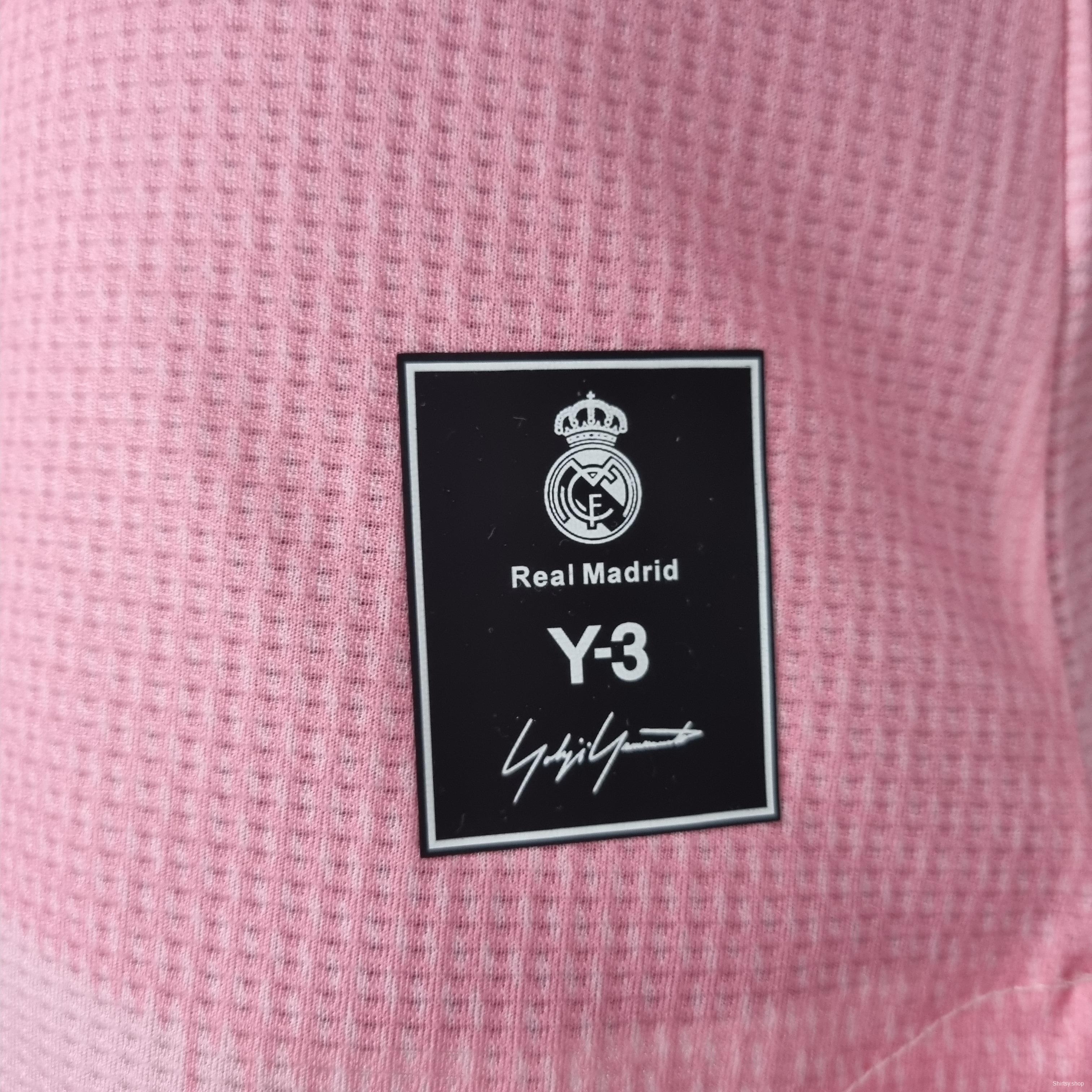 2022 player version Real Madrid Y3 Edition Pink Soccer Jersey