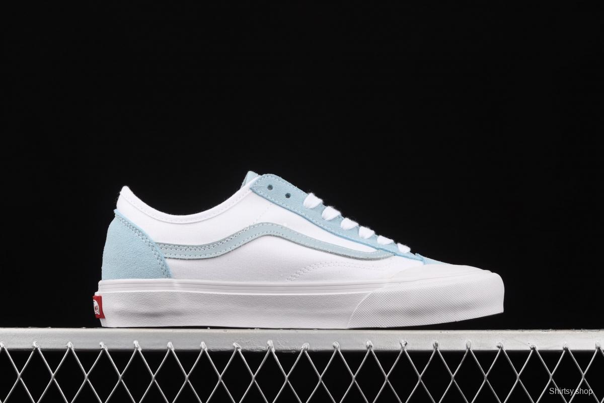 Vans Style 36 Cecon SF half-moon Baotou ice blue green low-top casual board shoes VN0A4BVEWS6
