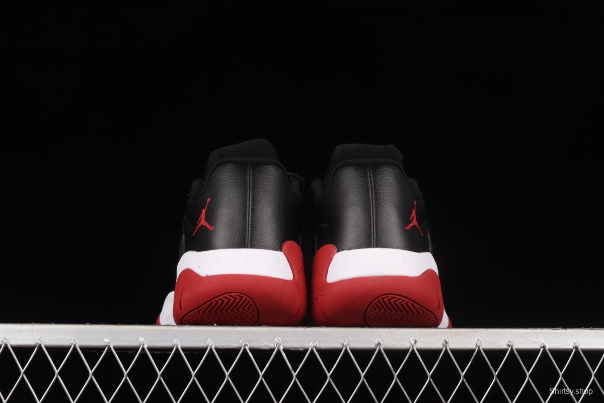 Air Jordan 11 CMFT Low 1 lacquered leather black and red low side anti-skid shock absorber basketball shoes DM0844-005