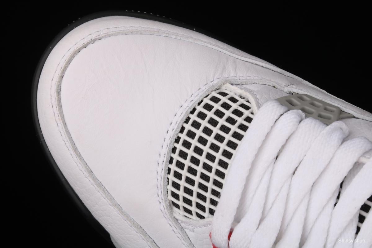 Air Jordan 4 Tattoo What The mandarin duck white cement basketball shoes CI1184-146