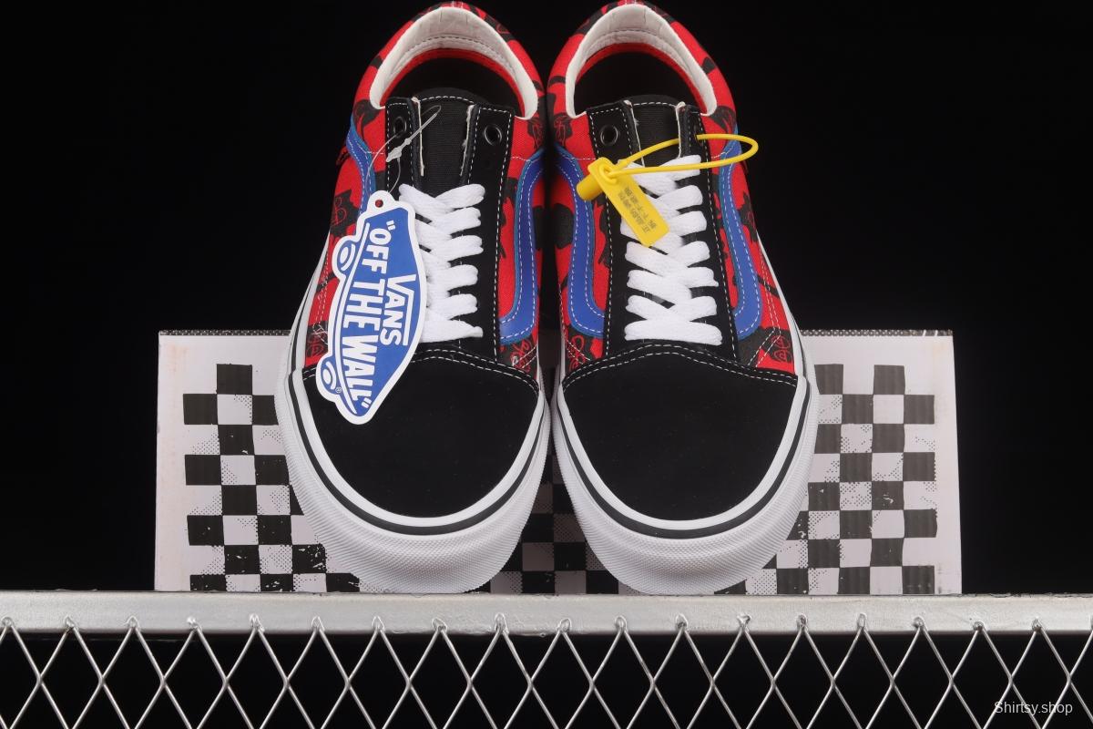 Vans Old Skool Pro Krooked Co-branded Graffiti Low-Top Casual Sneakers 0A5FCBAPC21