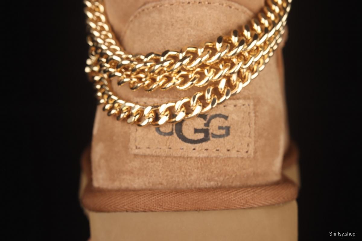 UGG Mini Bailey Button II outdoor snow boots in metal chain 1123668