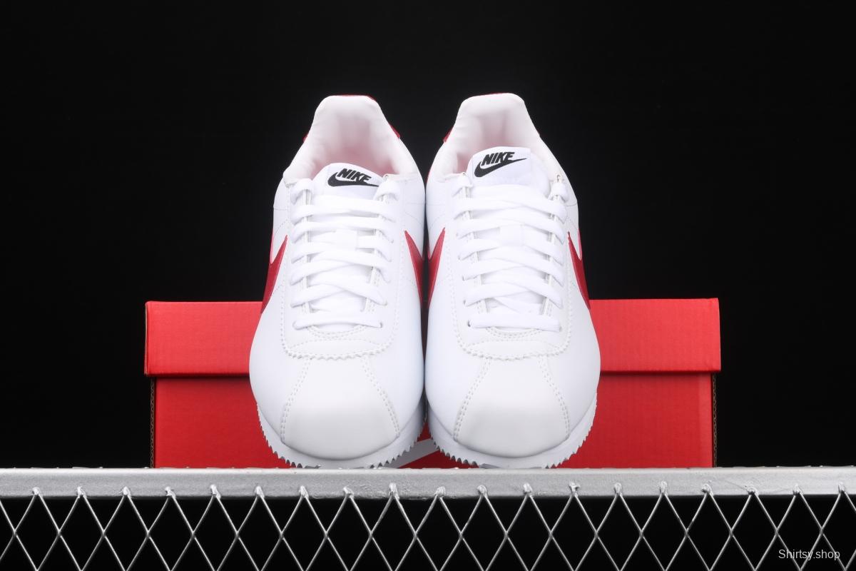 NIKE Roshe QS Agan evergreen classic white-and-red leather soft foam shoes 807471-103
