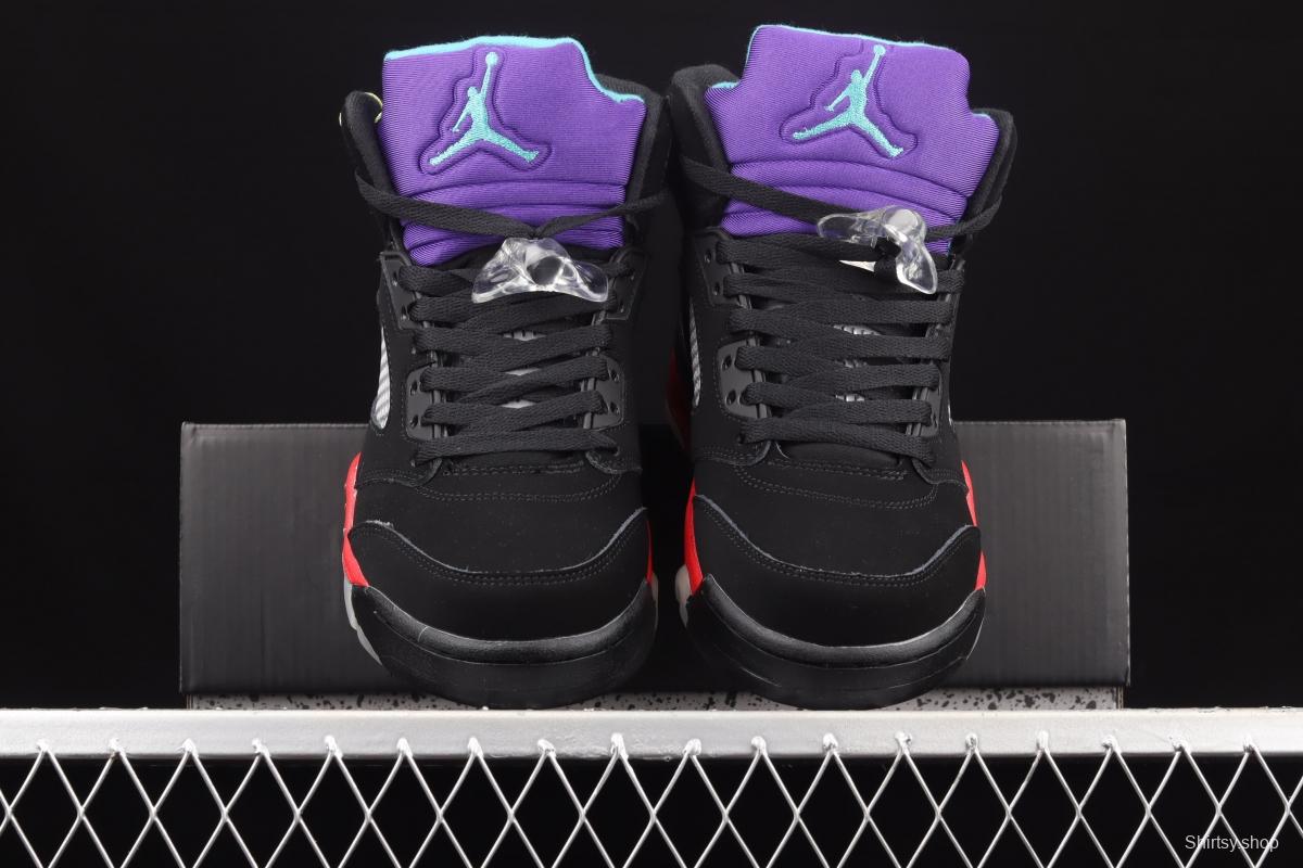 Air Jordan 5''Top 3' grape purple, black and red CZ1786-001