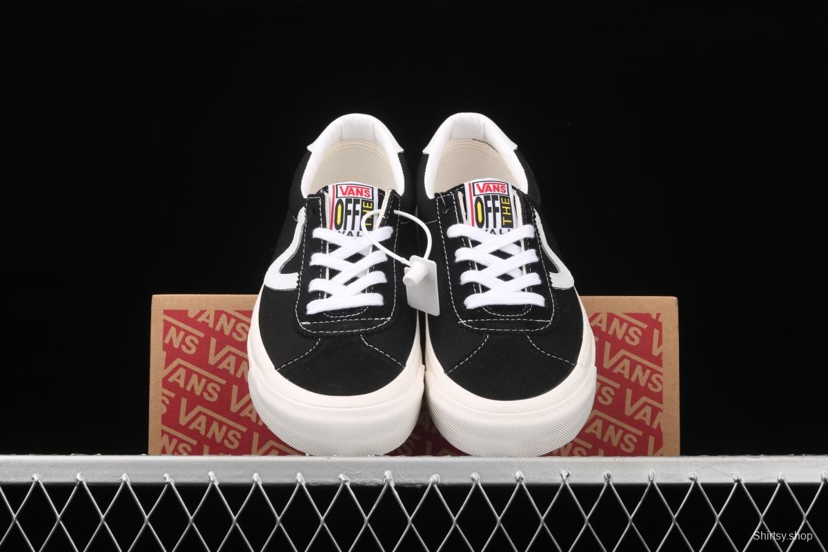 Vans Sport 73 Dx Chen Feiyu with Anaheim classic black and white canvas retro low-top casual board shoes VN0A3WLQUL1