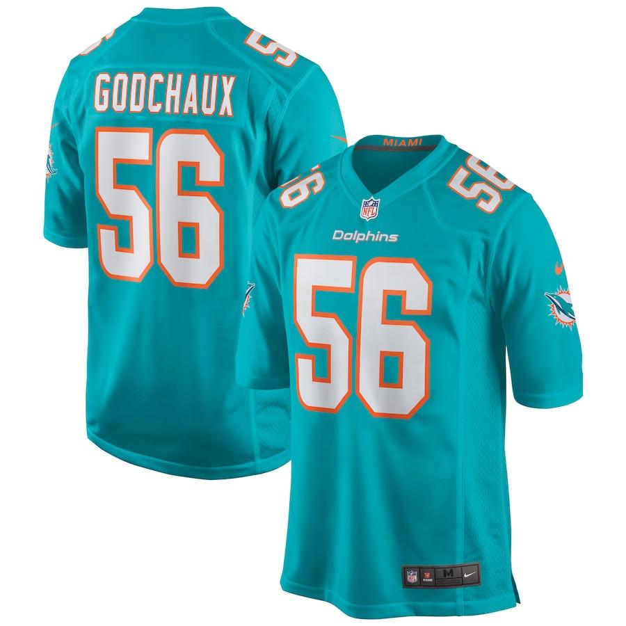 Men's Davon Godchaux Aqua Player Limited Team Jersey