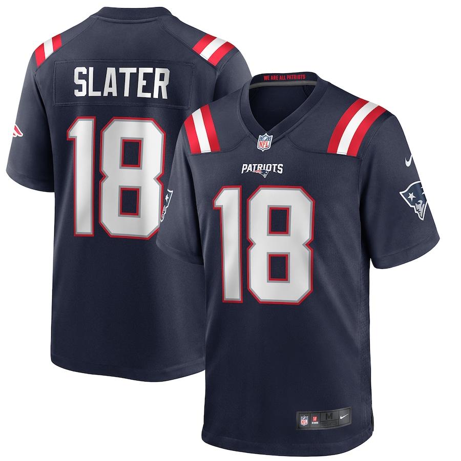 Men's Matthew Slater Navy Player Limited Team Jersey