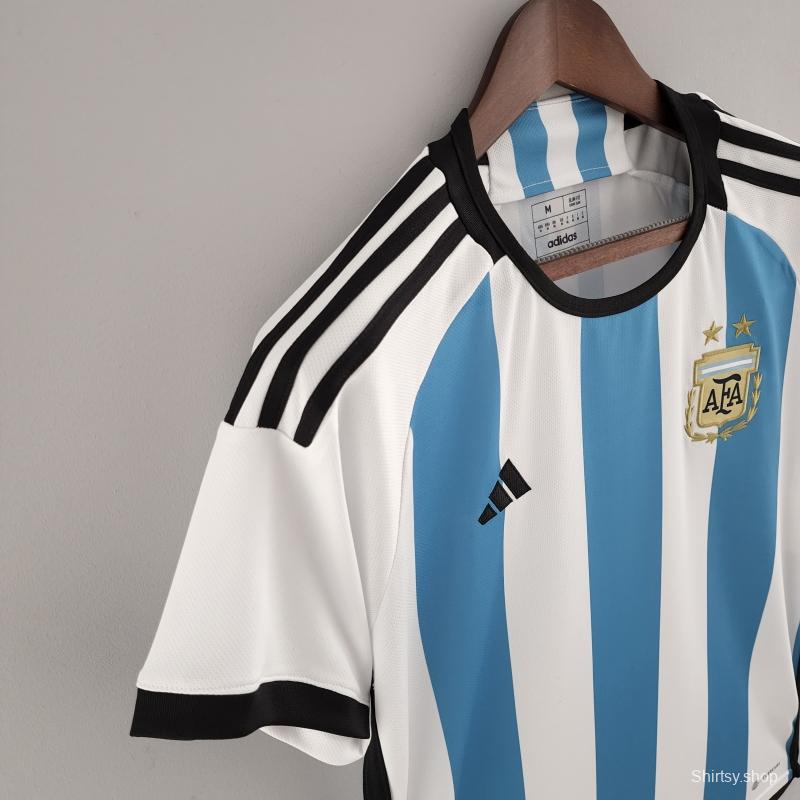 2022 Argentina Home Soccer Jersey