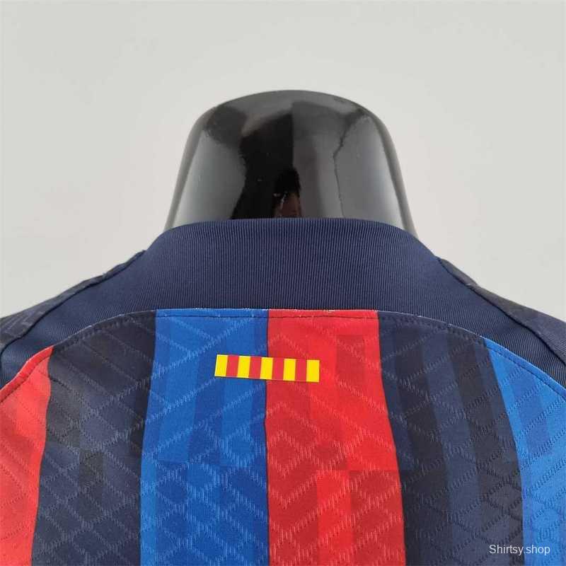 Player Version 22-23 Barcelona Home Soccer Jersey