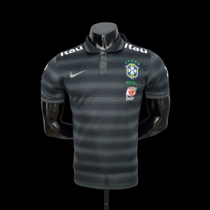 Brazil Polo Black Stripe