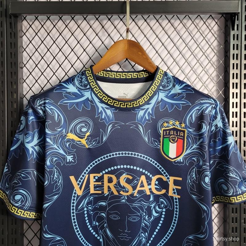22/23 Italy X Versace Edition Blue Jersey