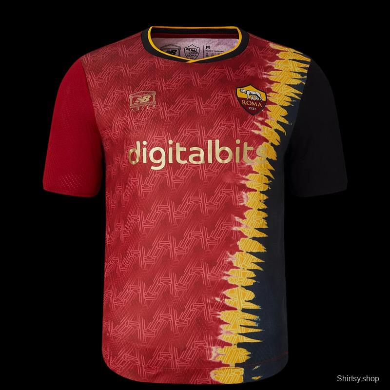 22/23 AS Roma Home Aries Collection Jersey