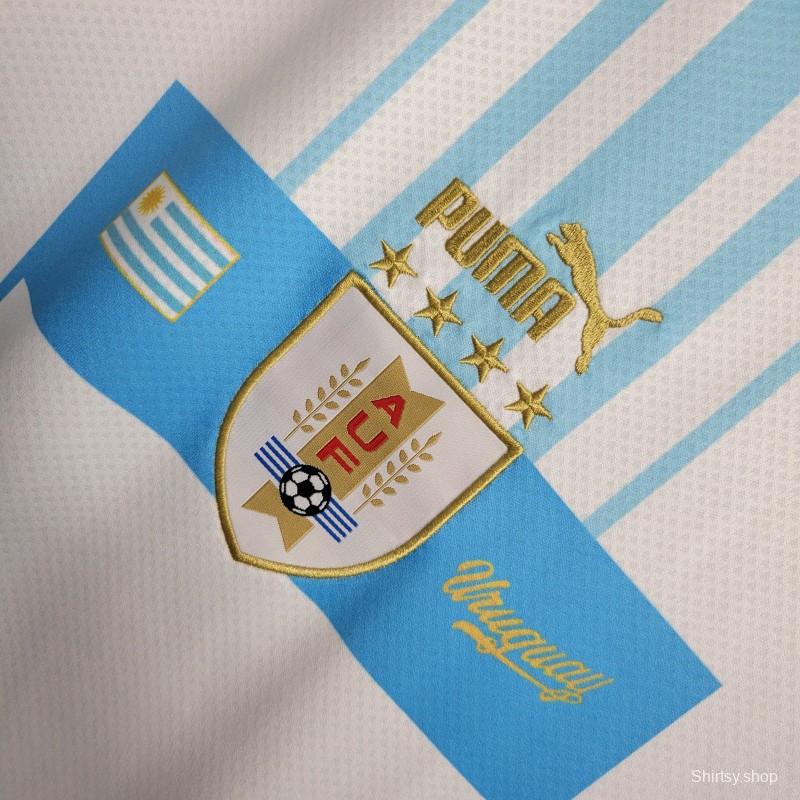 2023 Uruguay Away White Jersey