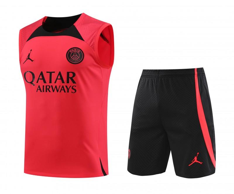 23-24 PSG Carmine Vest Jersey+Shorts