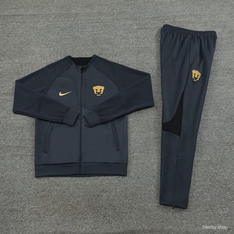 23/24 Pumas UNAM Black Full Zipper Jacket+Pants