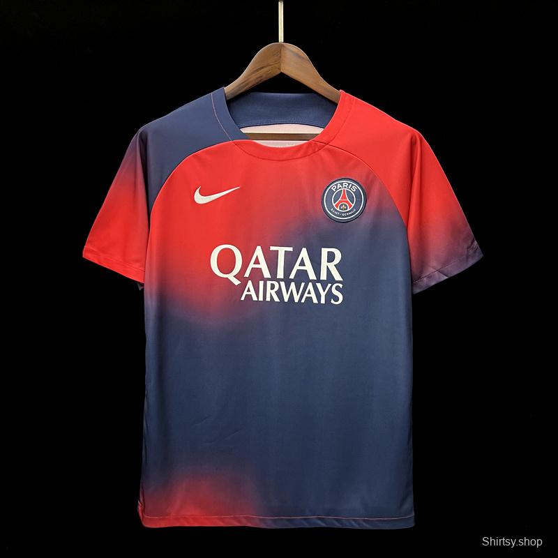 23/24 PSG Red Blue Training Jersey