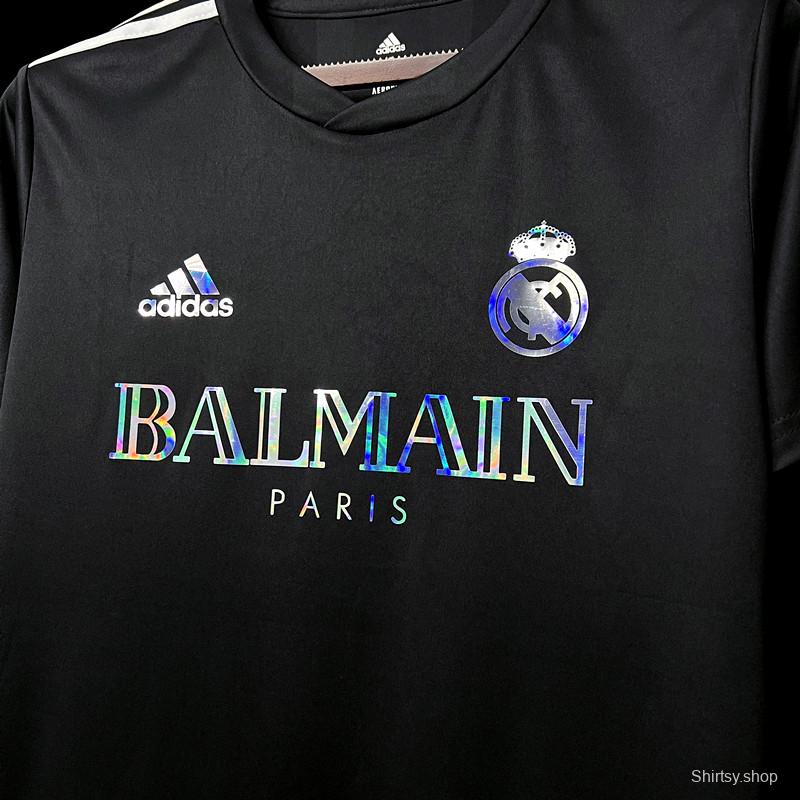 23/24 Real Madrid x Balmain Black Jersey