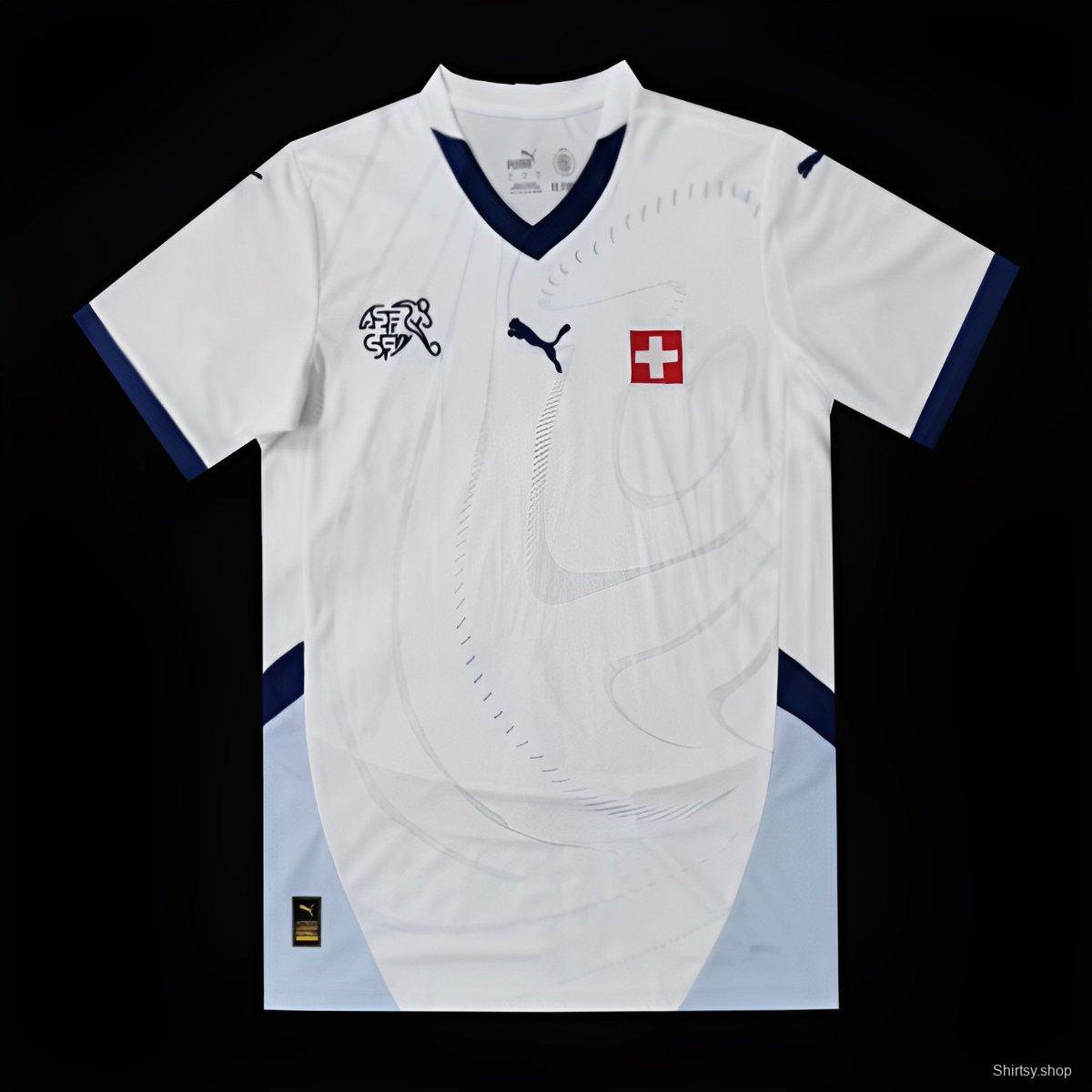 2024 Switzerland Away White Jersey